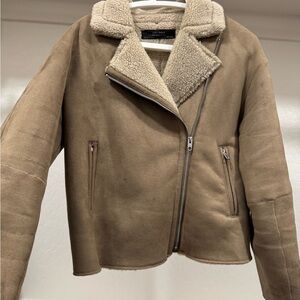 Zara Brown Teddy Jacket